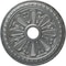 Ekena Millwork Bristol Ceiling Medallion (Fits Canopies up to 3 7/8"), 23 1/2"OD x 3 7/8"ID x 1"P, Platinum CM23BIPLS - alternate 1